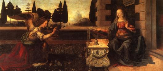 annunciation - Leonardo Da Vinci